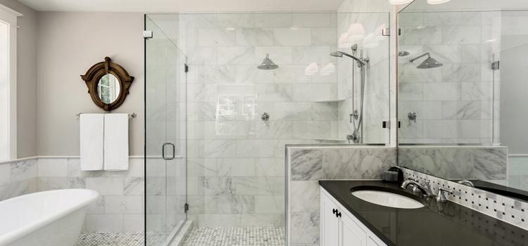 bathroom shower door installation in Big Bear City