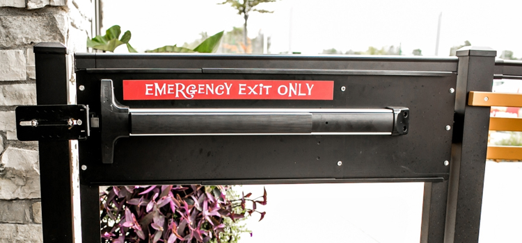 emergency push bar installation in Big Bear City